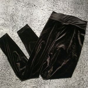 Velvet leggings